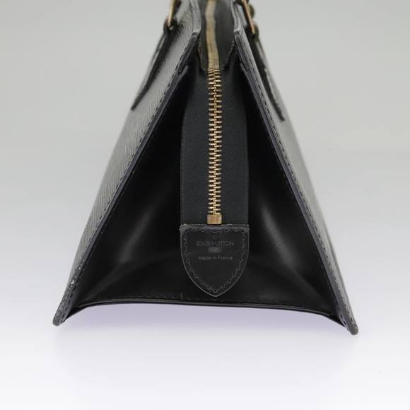 LOUIS VUITTON Epi Sac Triangle Hand Bag Black M52092 LV Auth 91033 - Picture 3 of 16